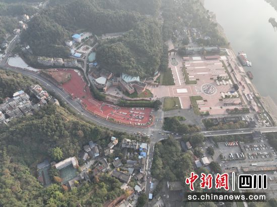乐山大佛景区停车场建设项目现场。恒丰银行成都分行供图 乐山大佛景区停车场建设项目现场。恒丰银行成都分行供图