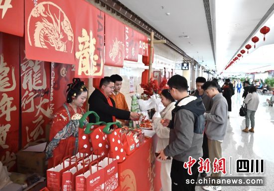 成都天府国际机场新年集市现场。陶轲 摄 成都天府国际机场新年集市现场。陶轲 摄