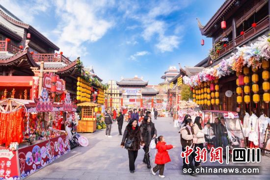 新春市集。 绵阳方特供图 新春市集。 绵阳方特供图