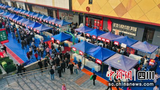 2024年“春风行动”大型现场招聘会现场。杨尚威 摄 2024年“春风行动”大型现场招聘会现场。杨尚威 摄