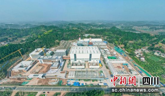 鸟瞰川投集团资阳燃气电站新建工程项目。潘政吉 摄 鸟瞰川投集团资阳燃气电站新建工程项目。潘政吉 摄