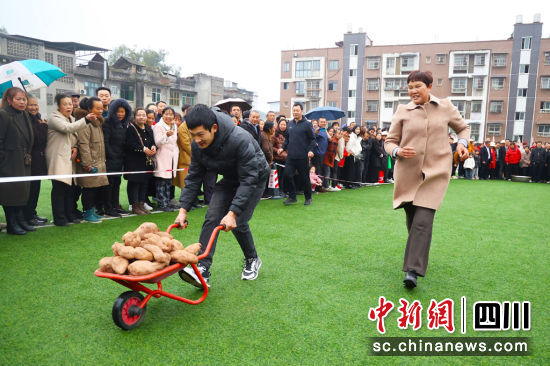 运红薯比赛。长宁县融媒体中心供图 运红薯比赛。长宁县融媒体中心供图