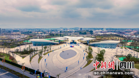 2024成都世园会主会场建设现场。成都东部新区党群工作部供图 2024成都世园会主会场建设现场。成都东部新区党群工作部供图