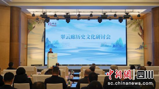 “翠云廊”历史文化研讨会。 梓潼县委宣传部供图 “翠云廊”历史文化研讨会。 梓潼县委宣传部供图