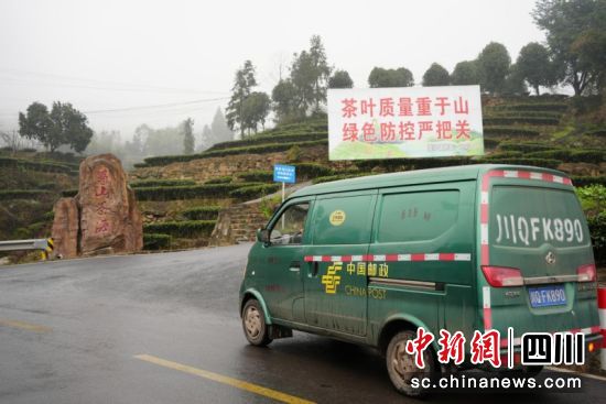 高县邮政分公司到落润镇蜀山茶海揽收茶包。万兴美 摄 高县邮政分公司到落润镇蜀山茶海揽收茶包。万兴美 摄
