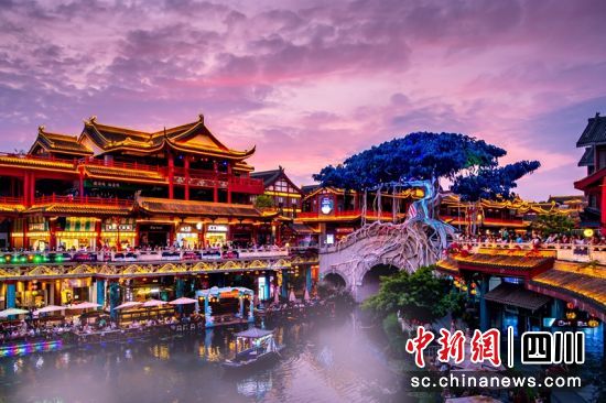 眉山东坡水街。(资料图)眉山市委宣传部供图 眉山东坡水街。(资料图)眉山市委宣传部供图