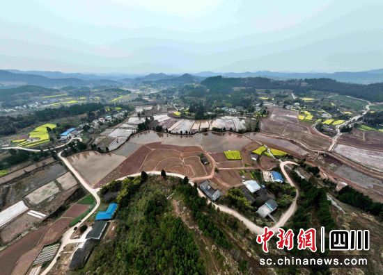 嘉陵区龙蟠镇下张村高标准农田。 何萌 摄 嘉陵区龙蟠镇下张村高标准农田。 何萌 摄