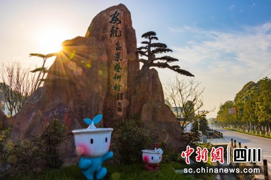 安龙盆景艺术村。郫都区融媒体中心 供图 安龙盆景艺术村。郫都区融媒体中心 供图