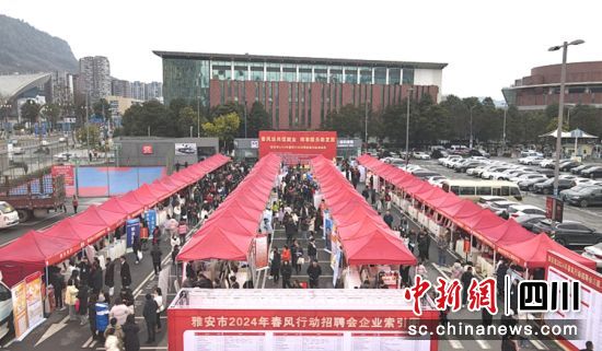 招聘会现场。雨城人社局供图 招聘会现场。雨城人社局供图