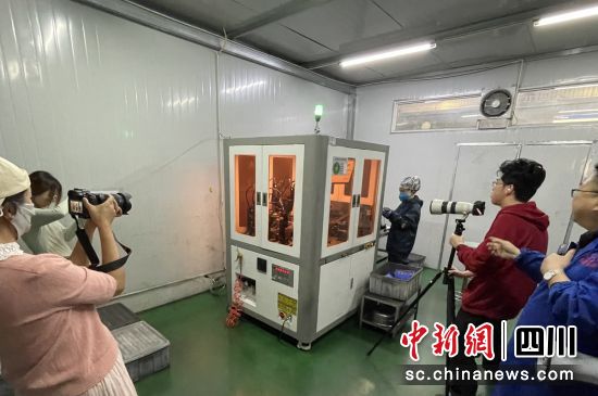 拍摄AI人工智能分选设备。自贡市委宣传部 供图 拍摄AI人工智能分选设备。自贡市委宣传部 供图