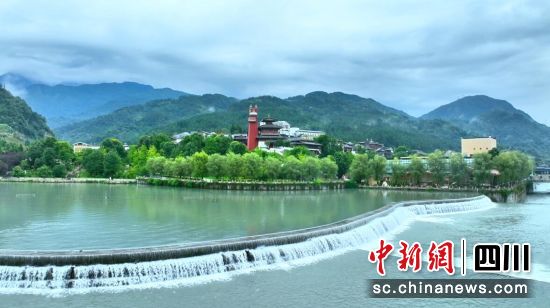 汶川县创建省级河湖示范公园。汶川县委宣传部供图 汶川县创建省级河湖示范公园。汶川县委宣传部供图