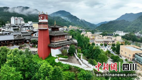 水墨藏寨水利风景区。汶川县委宣传部供图 水墨藏寨水利风景区。汶川县委宣传部供图