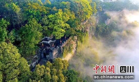 重庆合川嘉陵江南岸钓鱼城景区。(合川区文化和旅游发展委员会 供图) 重庆合川嘉陵江南岸钓鱼城景区。(合川区文化和旅游发展委员会 供图)