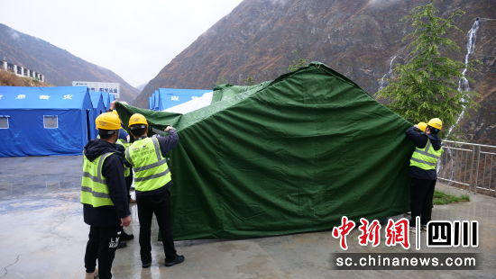 应急演练现场。华电金上公司 供图 应急演练现场。华电金上公司 供图