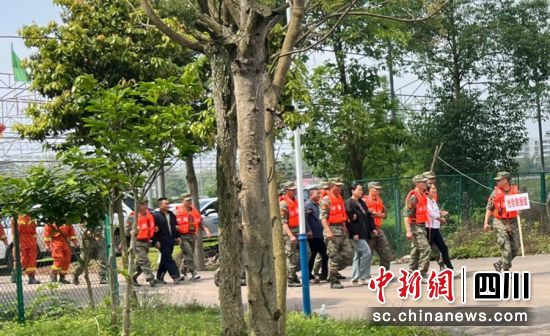 演练现场。贡井区退役军人事务局 供图 演练现场。贡井区退役军人事务局 供图