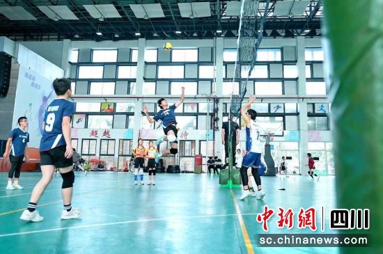 2024年成都武侯区中小学生排球比赛27日至28日举行。成都市武侯区供图 2024年成都武侯区中小学生排球比赛27日至28日举行。成都市武侯区供图