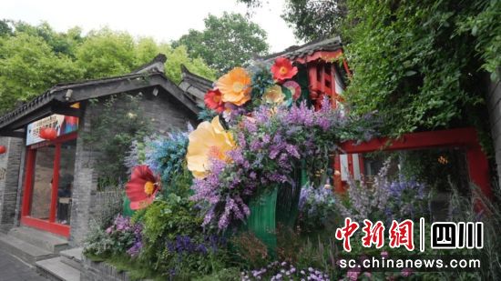 在宽窄见繁花。宽窄巷子景区 供图 在宽窄见繁花。宽窄巷子景区 供图