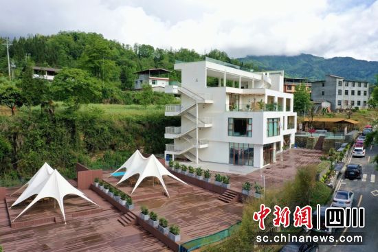 民宿闲在·空山境全貌。汶川县委宣传部供图 民宿闲在·空山境全貌。汶川县委宣传部供图