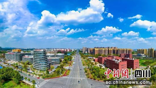 航拍医学城。温江区委宣传部供图 航拍医学城。温江区委宣传部供图
