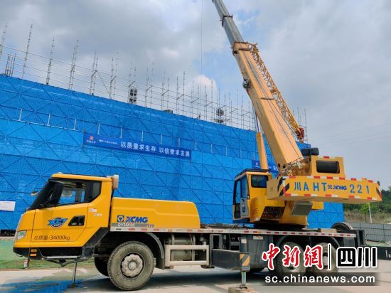 项目建设现场。 游仙区融媒体中心供图 项目建设现场。 游仙区融媒体中心供图