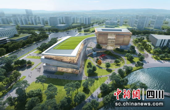 东侧鸟瞰图。 德阳市委宣传部供图 东侧鸟瞰图。 德阳市委宣传部供图