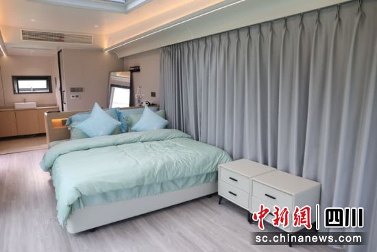 可移动装配式房屋内部一应俱全。姚阳 摄 可移动装配式房屋内部一应俱全。姚阳 摄