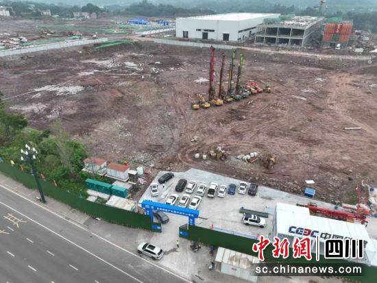 宜宾储能产业园科创中心建设地块 。王宇 摄 宜宾储能产业园科创中心建设地块 。王宇 摄