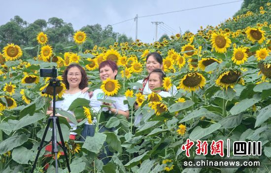 游人打卡。荣县融媒 供图 游人打卡。荣县融媒 供图