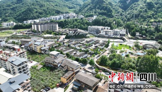 三江镇乐活村。汶川县委宣传部供图 三江镇乐活村。汶川县委宣传部供图