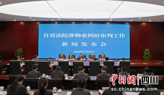 发布会现场。自贡中院 供图 发布会现场。自贡中院 供图