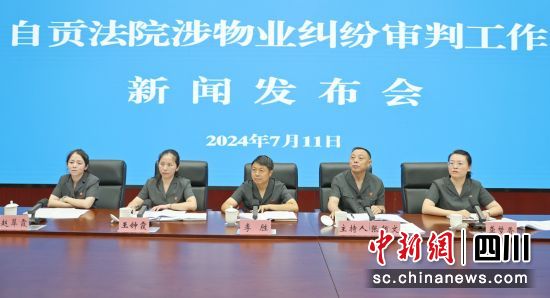 发布会现场。自贡中院 供图 发布会现场。自贡中院 供图