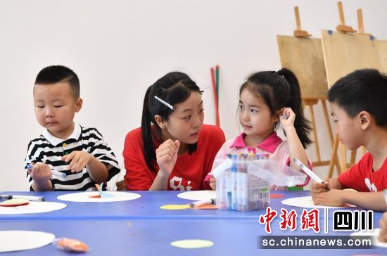 托管班课堂现场。汶川县委宣传部供图 托管班课堂现场。汶川县委宣传部供图