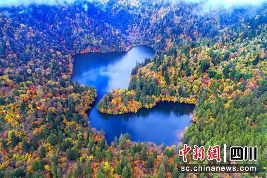 九寨沟景区风光。九寨沟县委宣传部供图 九寨沟景区风光。九寨沟县委宣传部供图