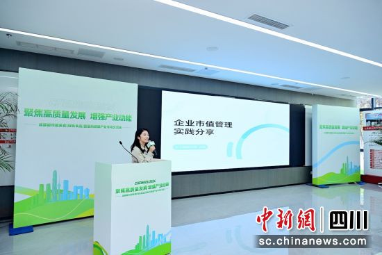 分享环节现场。成都现代金融产业生态圈联盟 供图 分享环节现场。成都现代金融产业生态圈联盟 供图