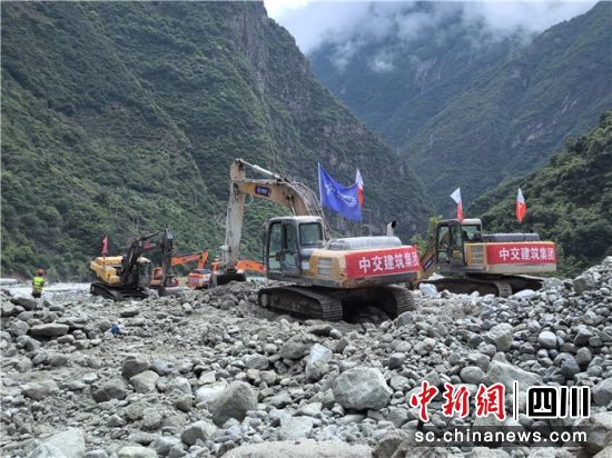 抢险救援现场。中交建筑五公司供图 抢险救援现场。中交建筑五公司供图
