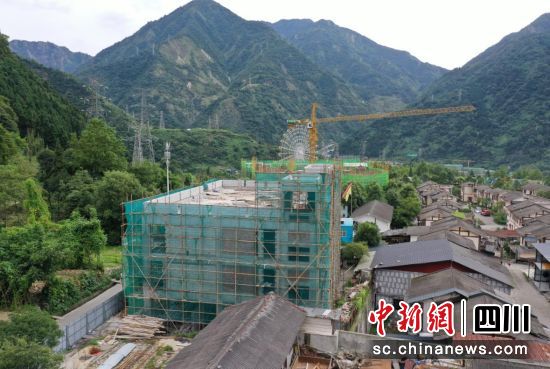 项目施工现场。汶川县委宣传部供图 项目施工现场。汶川县委宣传部供图