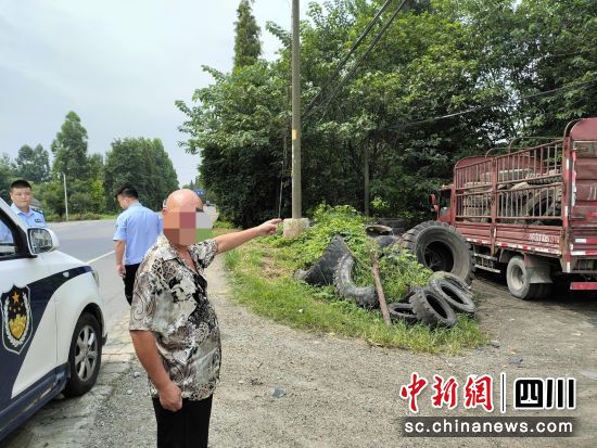 什邡公安破获系列盗窃废旧轮胎案。 什邡公安供图 什邡公安破获系列盗窃废旧轮胎案。 什邡公安供图