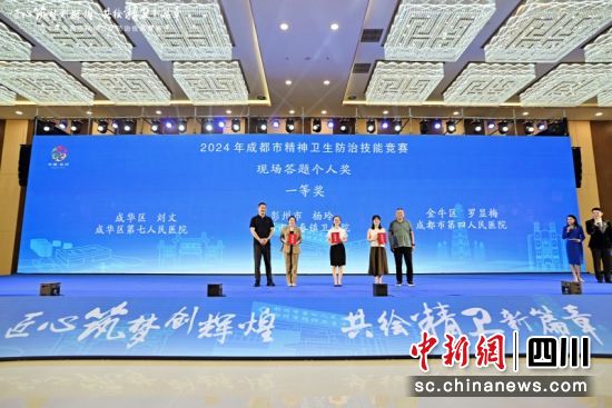 颁奖仪式。彭州市卫生健康局 供图 颁奖仪式。彭州市卫生健康局 供图