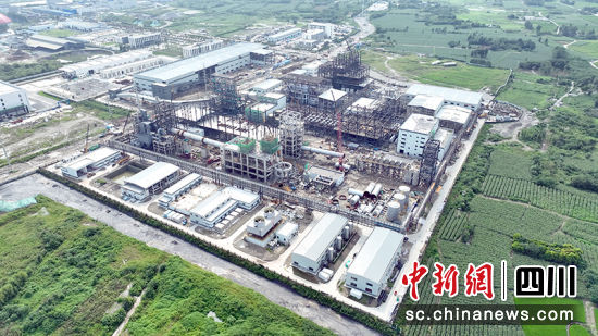 项目建设现场。 绵竹市融媒体中心供图 项目建设现场。 绵竹市融媒体中心供图