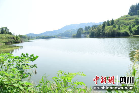 营山县金鸡沟水库一角。彭杰 摄 营山县金鸡沟水库一角。彭杰 摄