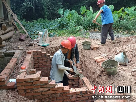施工现场。 梓潼县融媒体中心供图 施工现场。 梓潼县融媒体中心供图