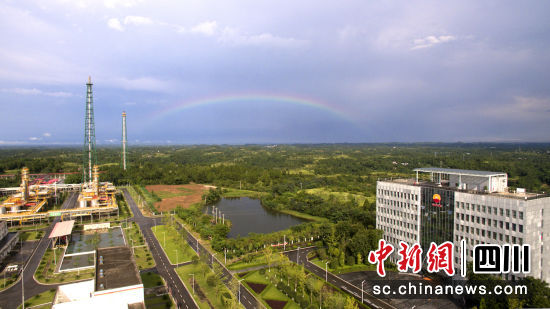 鸟瞰遂宁净化公司。遂宁净化公司 供图 鸟瞰遂宁净化公司。遂宁净化公司 供图