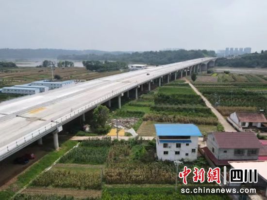 蜀都大道东延线资简段文蜀段。卢凌嘉 摄 蜀都大道东延线资简段文蜀段。卢凌嘉 摄
