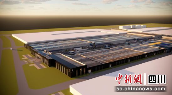 项目碲化镉光伏屋顶效果图。成都环境集团 供图 项目碲化镉光伏屋顶效果图。成都环境集团 供图