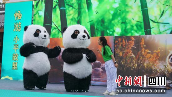 活动现场。华蓥山大熊猫苑 供图 活动现场。华蓥山大熊猫苑 供图