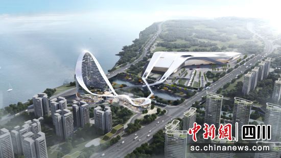 四川南充国际会展中心项目效果图。中交四航局 供图 四川南充国际会展中心项目效果图。中交四航局 供图