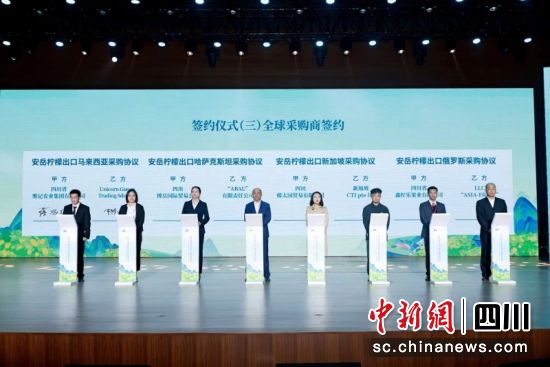 现场签约。安岳县委宣传部 供图 现场签约。安岳县委宣传部 供图