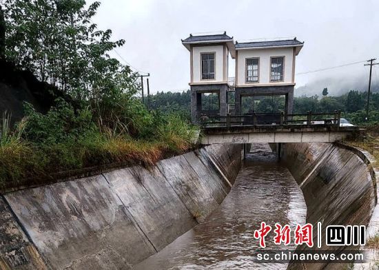 毗河供水一期工程乐至段2024年应急调水到达乐至。陈刚 摄 毗河供水一期工程乐至段2024年应急调水到达乐至。陈刚 摄