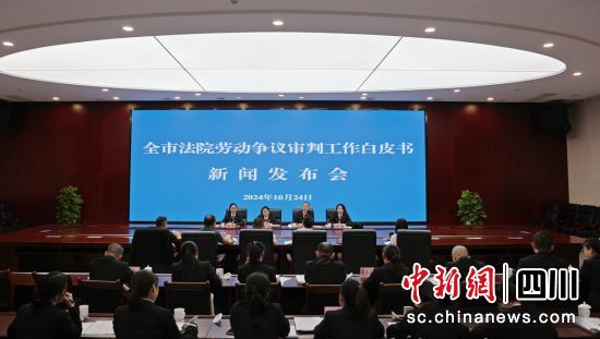 发布会现场。自贡中院 供图 发布会现场。自贡中院 供图