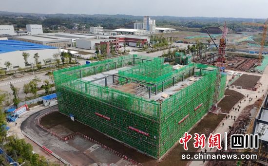 项目施工现场。荣县融媒 供图 项目施工现场。荣县融媒 供图